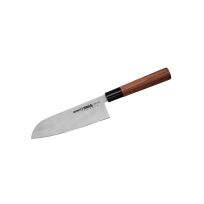 Samura OKINAWA Santoku Kitchen knife 175mm – Double-edged blade – Brown From SAMURA