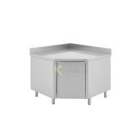 Stainless Steel Cupboard Corner With Hinged Door - From TECNOSTEEL