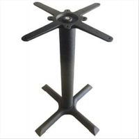 4-Prong Cast Iron Table Base with Black Powder Coating – 72cm Height, 55.5x55.5cm Base From PIOKIT