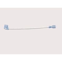 Blendtec Wire Jumper, 16AWG, Green with Yellow Stripe, 8.0" L, 1/4"