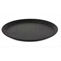 Round Fiberglass Non-Slip Serving Tray 35.5cm – Brown From PIOKIT