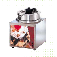 Round Food Toppings Warmer - 3.5 LT From STAR - Silver