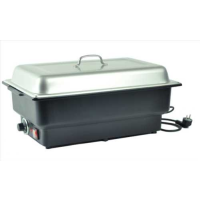 Stainless Steel Electrical Rectangular Economy Chafing Dish - Lift Up Top Cover From PIOKIT