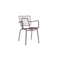 Stackable Steel Dinning Chair – 81CM From PIOKIT – Dark Brown