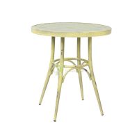 Round Dining Table 70 Cm - Retro Yellow Color From PIOKIT