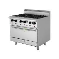 Deluxe Gas Range with Oven – 6 Burners From BERJAYA 