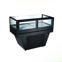 Standing Display Refrigerator With 2 Drawers – 272Lt From PIOKIT - Black