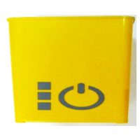 Frucosol orange juicer peel collector yellow gallon