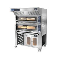 Electric Full Professional Pizza Oven (Azzurro 6) – 2 Decks & Bottm Shelves With Proofer From GAM