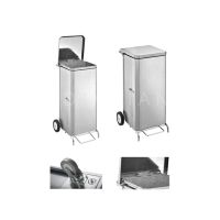 Square Pedal Garbage Bin with Wheels 100L From PIOKIT