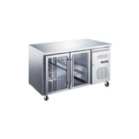 Stainless Steel 2 Glass Doors Undercounter Refrigerator – 282Lt From PIOKIT