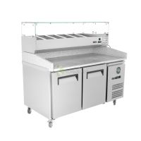 Horizontal 2 Doors Preparation Refrigerator – 390LT From PIOKIT
