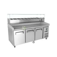 580L 3 Door Pizza Prep Refrigerator - from Piokit