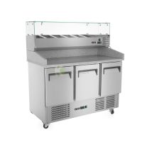 368L 3 Door Pizza Prep Refrigerator - from Piokit