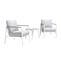 Aluminum Frame HA-2163-ST Outdoor Set Of 3 Pieces From KAWADER FURNITURE
