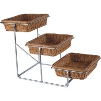 Three Layers Rectangular Rattan Basket From PIOKIT