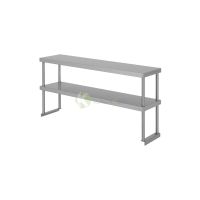 120cm Double Tier Stainless Steel Overshelf - from Piokit