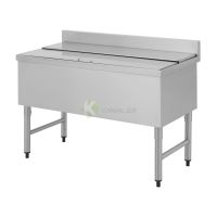 Stainless Steel Ice Bin Sink with Cover - from Piokit