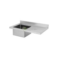 120cm single bowl stainless steel sink right drainboard - from Piokit