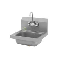 43cm Wall Mounted Stainless Steel Hand Sink - from Piokit