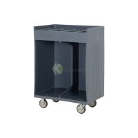Tray Tableware Cart 8 Slots Grey Color PIOKIT