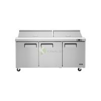 Stainless Steel 3 Doors Refrigerator Prep Table – 185 CM 928 LT From PIOKIT
