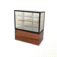 Glass Display Refrigerator - 215LT From PIOKIT - Champagne Gold