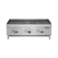 Stainless Steel Gas Radiant Charbroiler With Cast Iron Grates – 91 CM From PIOKIT