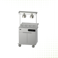 Stainless Steel Electric Mobile Servery Trolly From MAYFAIR