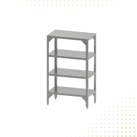 Stainless Steel Solid Storage Shelves - 150 CM From MAYFAIR