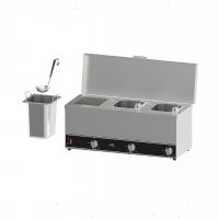 وعاء تدفئة صوصات كهربائي ثلاثي من الفولاذ المقاوم للصدأ - 3 لتر لكل وعاء من ماي فير
