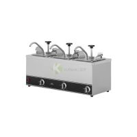 Stainless Steel Pump Hot Sauce Dispenser – Triple From MAYFAIR