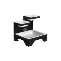 Wrought Iron Buffet Riser for GN 1/6 & 2/3 with Porcelain Dishes From MAYFAIR
