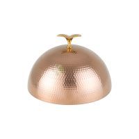 Rose Gold Hammered Dome Food Cover 30cm from Piokit
