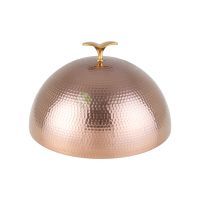 Rose Gold Hammered Dome Food Cover 35cm from Piokit