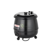 13L Stainless Steel  Electric Soup Kettle From PIOKIT - Black