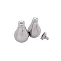 Stainless Steel Bulb Shaped Salt & Pepper Set From Tellier