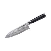 سكين سانتوكو سلسلة دمشقي 180 مم – أسود من سامورا