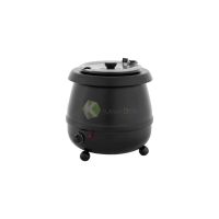 Stainless Steel Electric Soup Kettle – 11.8 LT From PIOKIT - Black