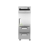 Stainless Steel 1 Door & 2 Drawers Vertical Refrigerator From PIOKIT
