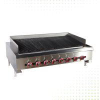 Stainless Steel Gas Charbroiler With Top Grates Plate  – 120 CM From PIOKIT