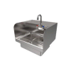 43cm Stainless Steel Hand Sink with Side Splashes - from Piokit