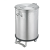 Stainless Steel Pedal Garbage Bin 100L with Wheels From PIOKIT