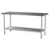 Stainless Steel Prep Table SUS304 Top and Undershelf - From PioKit