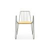 Rambla Metallic Chair Green Frame & Yellow Cushion From MOBLZ
