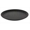 Round Fiberglass Non-Slip Serving Tray 35.5cm – Brown From PIOKIT