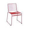 Stackable Steel Dinning Chair – 78.5CM From PIOKIT - Red
