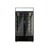 Black Vertical 2 Doors Display Refrigerator - 97CM From PIOKIT