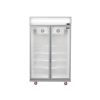 White Vertical 2 Doors Display Refrigerator - 122CM From PIOKIT
