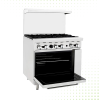 Stainless Steel 6 Burner Gas Range With Oven – From PIOKIT